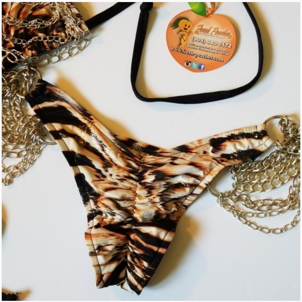 NEW,  FRESH PEACHES CUSTOM SWIMWEAR BIKINI
